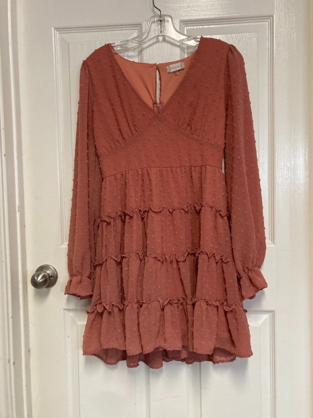 altar'd state dress pink mini long sleeve size medium